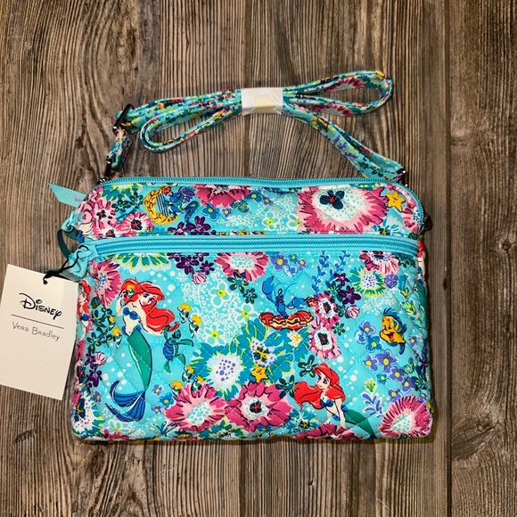 💜 SOLD 💜 NWT Vera Bradley x Little Mermaid Crossbody Bag - Picture 2 of 9